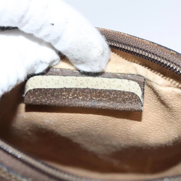 GUCCI GG Supreme Web Sherry Line Clutch Bag PVC Beige Red 75 01 012 Auth BA1881 - Picture 4 of 14